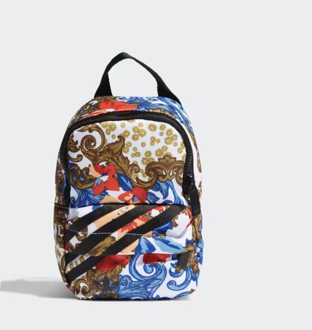 Adidas HER Studio London Mini Backpack Bag Purse Flower Stripped